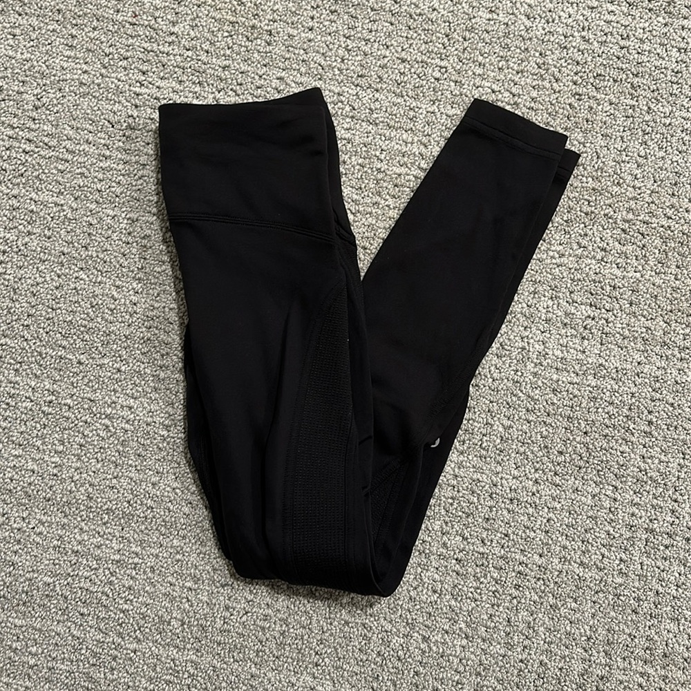 Lululemon black winter running leggings